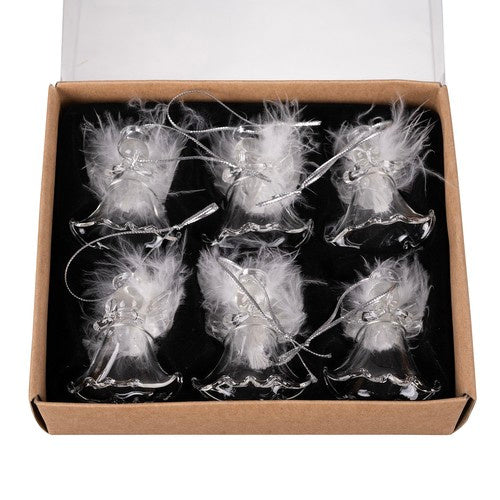Caurspīdīgas rotaslietas - eņģeļi 6 gab. Ruhhy