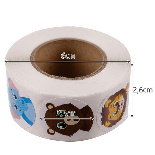 Motivējošas uzlīmes - 500 gabalu rullis Kruzzel