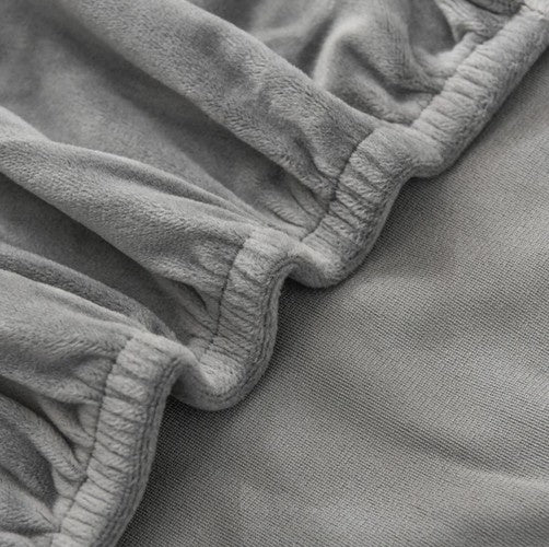 Krēsla pārvalks - pelēks samts Ruhhy