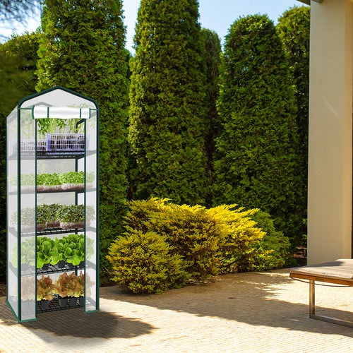 Mini folijas siltumnīca - 5 plaukti