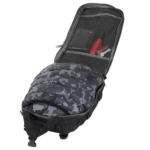 Militāra mugursoma, melna, maza