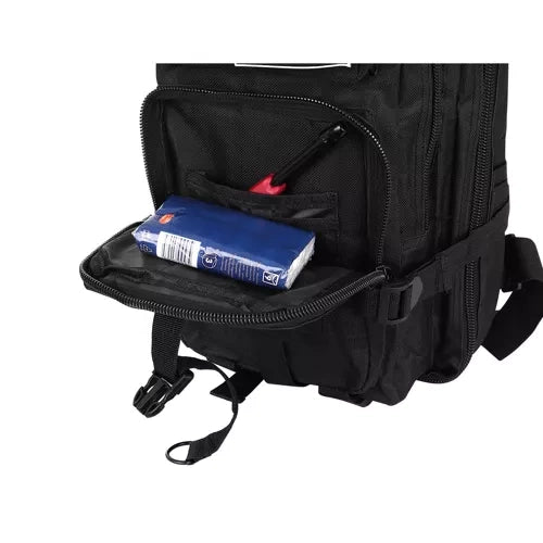 Militāra mugursoma, melna, maza