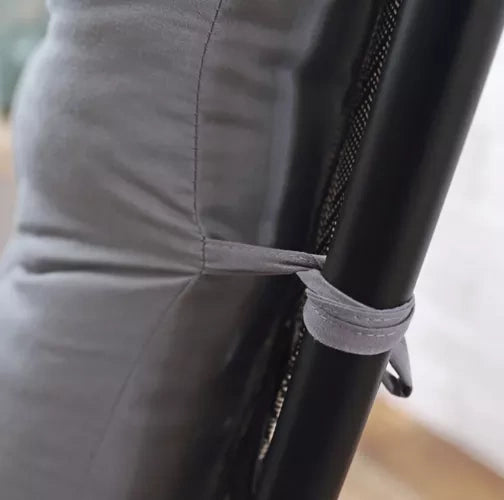 Stepēts spilvens dārza atpūtas krēslam, pelēks