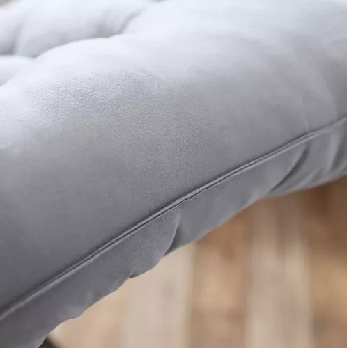 Stepēts spilvens dārza atpūtas krēslam, pelēks