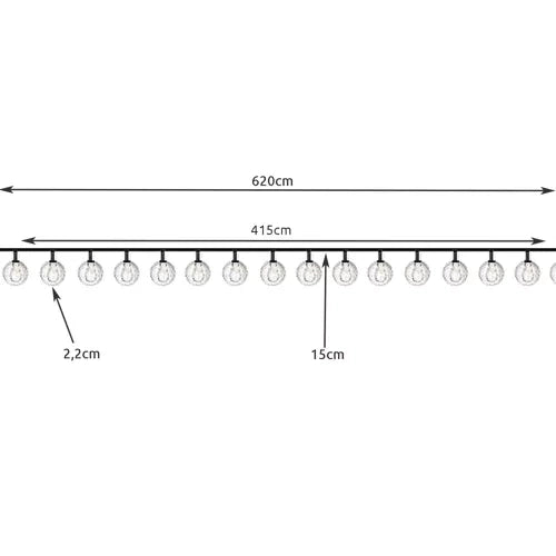 Saules vītne 6m 2v Ip44 Gardlov