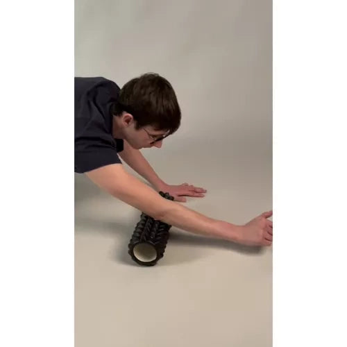 Jogas veltnis - masāžas veltnis (melns)