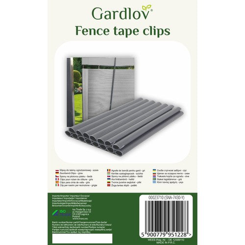 Žoga lentes klipši - pelēki