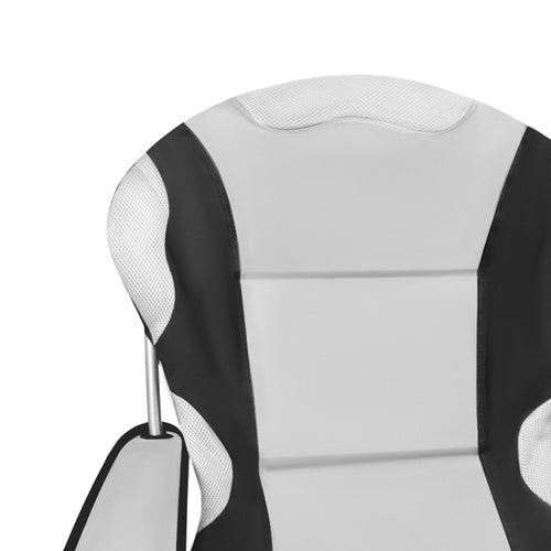 Makšķerēšanas krēsls melns un pelēks