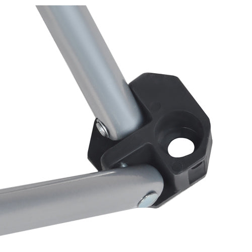 Makšķerēšanas krēsls melns un pelēks