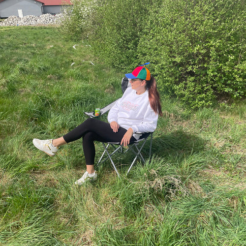 Makšķerēšanas krēsls melns un pelēks