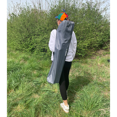 Makšķerēšanas krēsls melns un pelēks