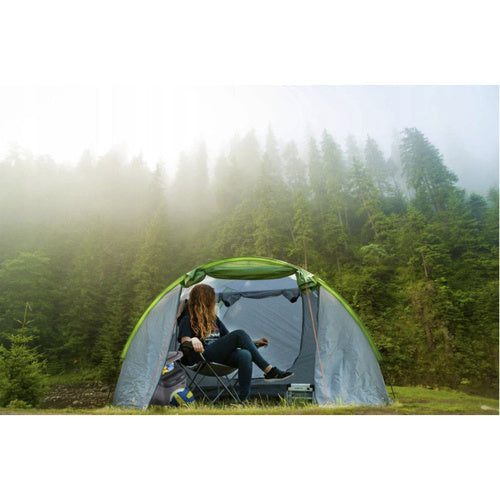 Makšķerēšanas krēsls melns un pelēks