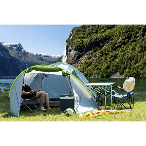 Makšķerēšanas krēsls melns un pelēks