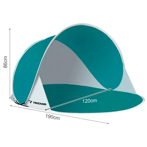 Pludmales telts 190x86x120cm Trizand