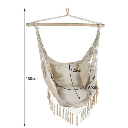 Šūpuļtīkls - Brazīlijas krēsls bēšā krāsā Gardlov