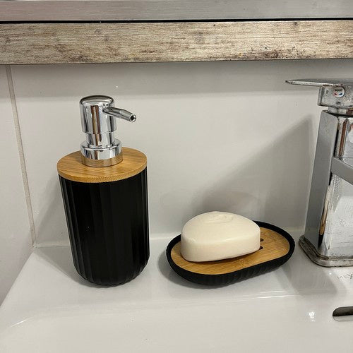 Vannas istabas aksesuāru komplekts - melns Ruhhy24636