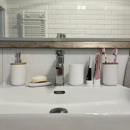 Vannas istabas aksesuāru komplekts - balts Ruhhy