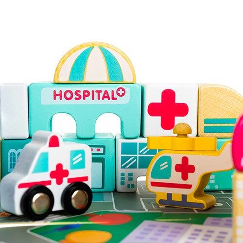 Koka klucīši 115 gab. - Pilsēta