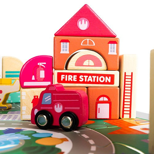 Koka klucīši 115 gab. - Pilsēta