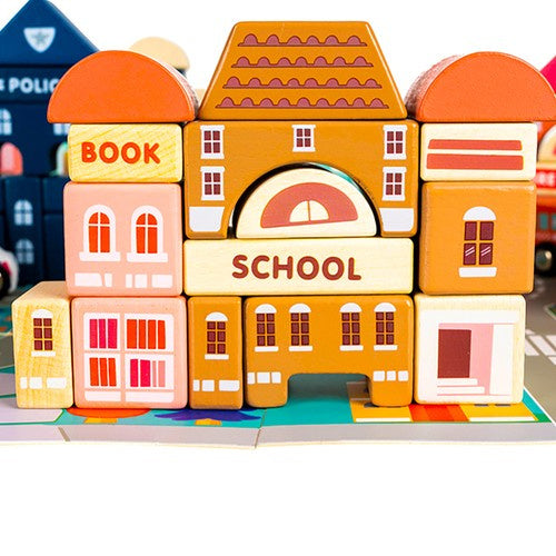 Koka klucīši 115 gab. - Pilsēta