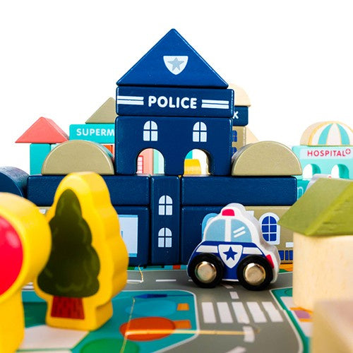 Koka klucīši 115 gab. - Pilsēta