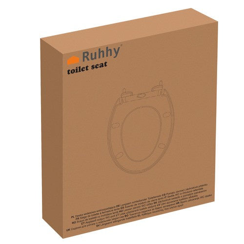 Tualetes poda vāks ar mīkstu aizvēršanos Ruhhy