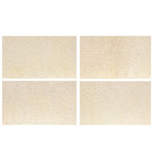 Koka leļļu mēbeļu komplekts, 34 daļas