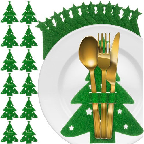 Galda piederumu maciņš - Ziemassvētku eglītes 12 gab. Ruhhy