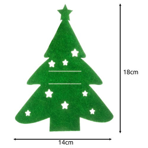 Galda piederumu maciņš - Ziemassvētku eglītes 12 gab. Ruhhy