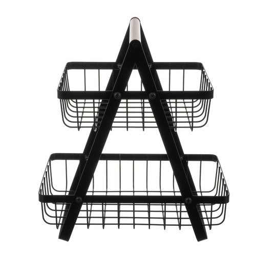 24265 divstāvu augļu/dārzeņu grozs