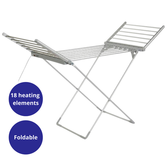 Elektriskais saliekamais veļas žāvētājs