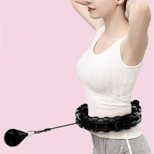 Hula hoop riņķis ar masieri un svaru Trizand