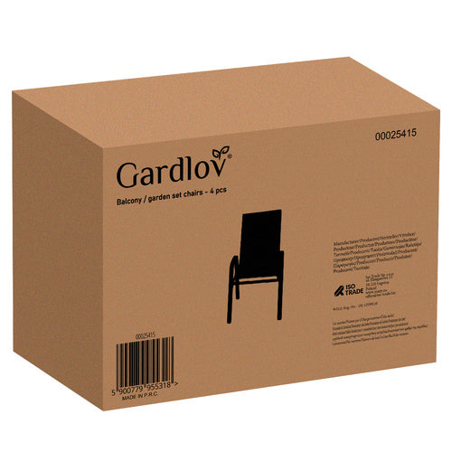 Dārza krēslu komplekts - 4 gab. Gardlov