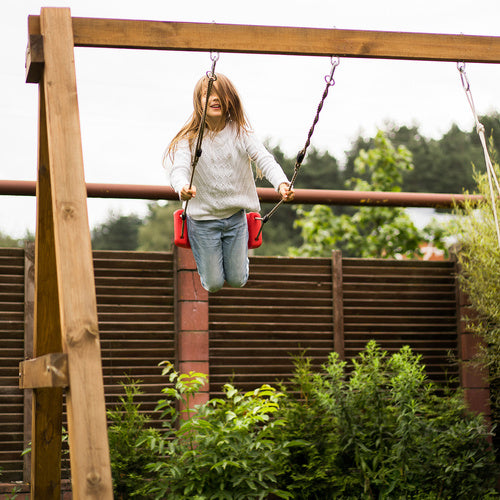 Plastmasas šūpoles - sarkanas