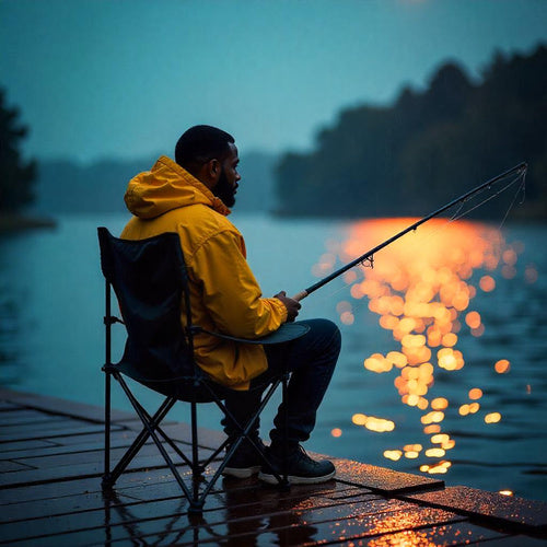 Makšķerēšanas galds + divi krēsli