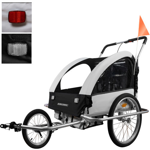 Kruzzel 25372 3in1 piekares velosipēda piekabe