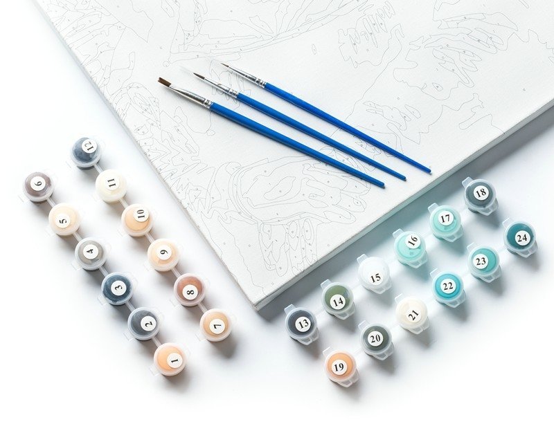 Resnā Mona Liza - glezna pēc skaitļu komplekta