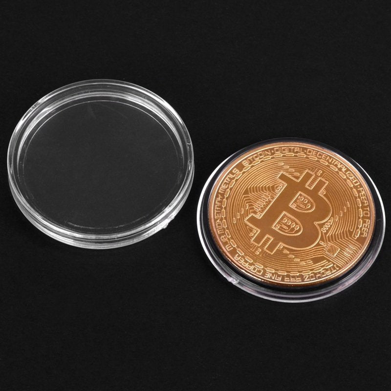Bitcoin BTC plastmasas korpusā