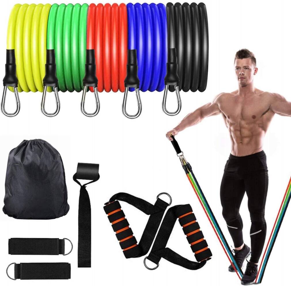 Pretestības gumijas komplekts 5 lentes treniņiem ,vingrinājumiem, fitnesam