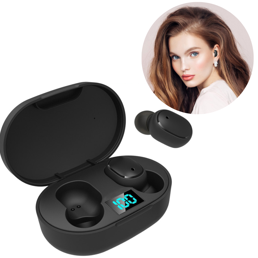 Bezvadu austiņas Bluetooth TWS E6S Mipods 5.0