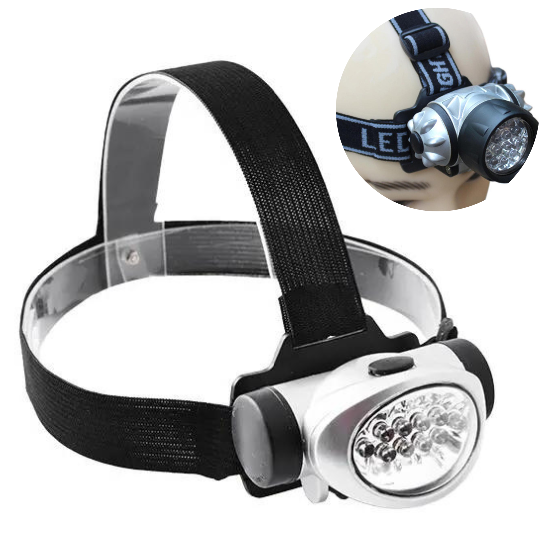 Galvas lukturis 18 LED