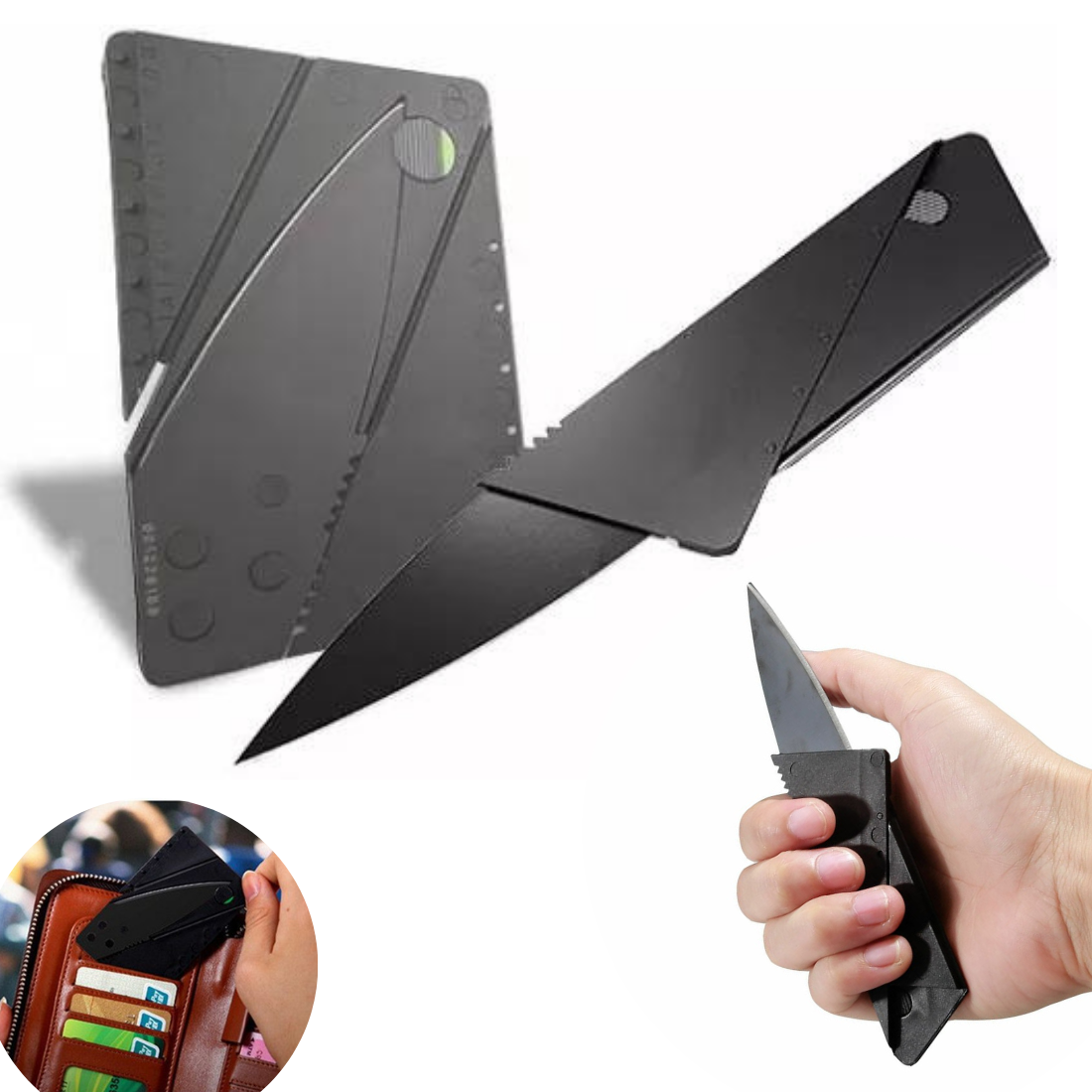 Izdzīvošanas vizītkarte - salokams nazis