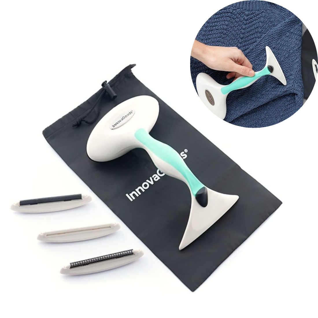 Apģērba pūku noņēmējs, skuveklis 4in1