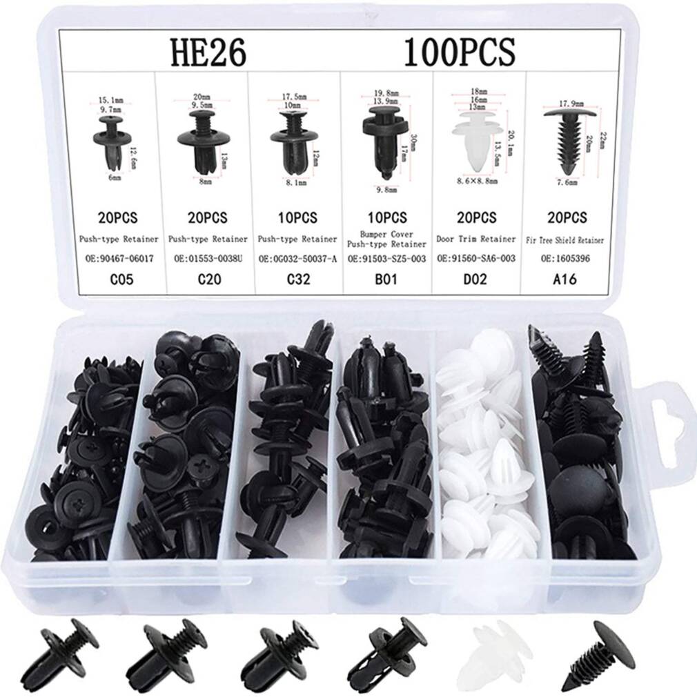 Auto tapu komplekts 100 gabali