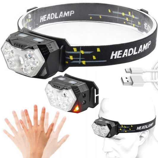 LED Galvas lukturis ar kustības sensoru - ūdensizturīgs