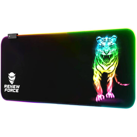 Spēļu peles paliktnis - tīģeris RGB LED 80 x 30cm