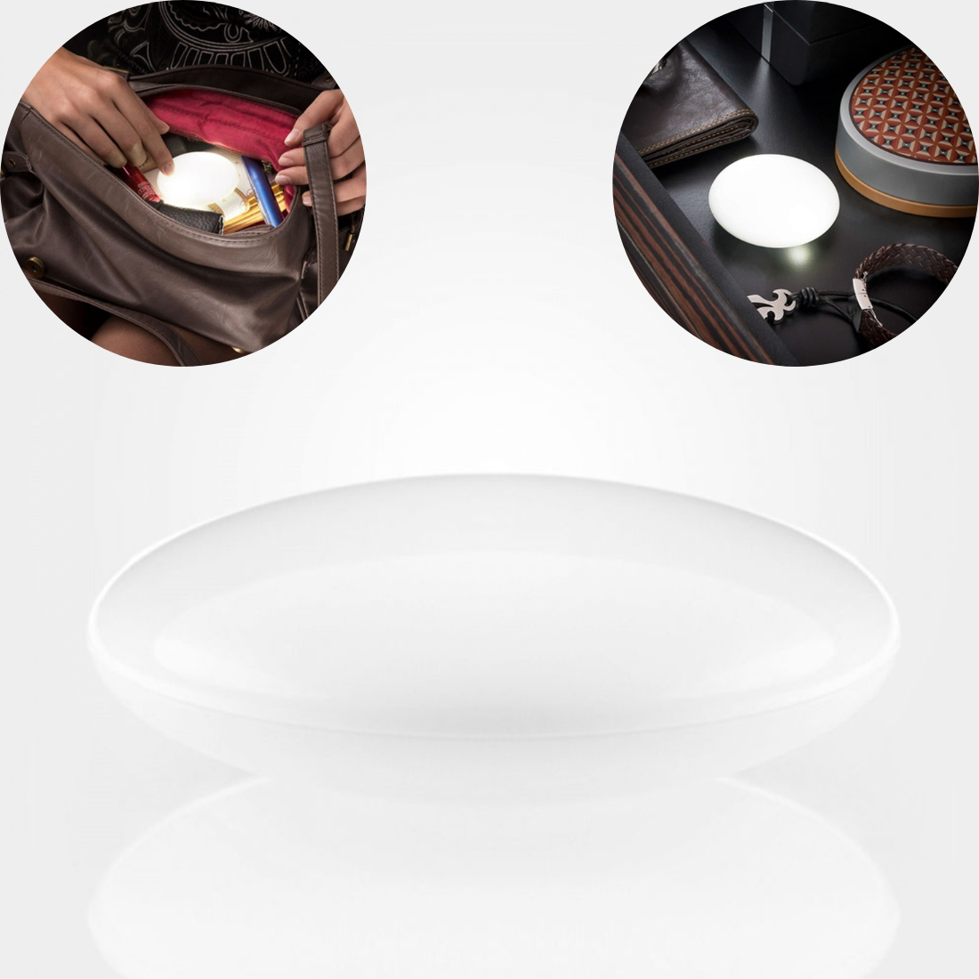 Lampa ar kustības sensoru somiņai, plauktam