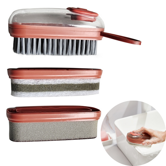 Birste ar ziepju dispenseri