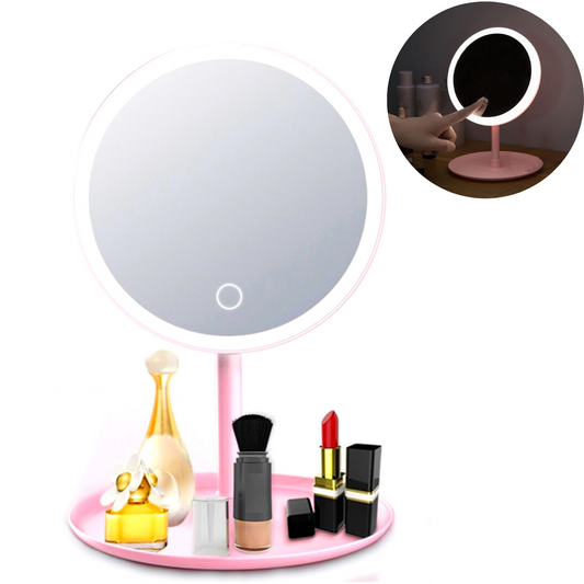 Kosmētikas spogulis ar LED apgaismojumu