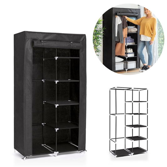 Auduma skapis, apģērba un apavu organizators